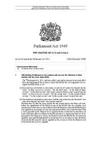 Parliament Act 1949: Amendment to the Parliament Act 1911