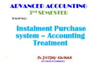 Advantages, Disadvantages, and Accounting of Hire Purchase & Installment Systems