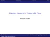 Complex Numbers in Exponential Form: Multiplication and Roots