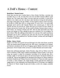 A Doll's House: Context, Realism, and Modernism in Henrik Ibsen's Play
