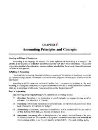 Accounting Principles and Concepts: A Comprehensive Guide