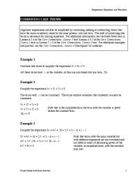 Combining Like Terms in Algebra: A Parent Guide with Extra Practice