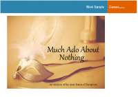 Much Ado About Nothing. Work Sample: Carsen