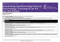 Psychology Conference: Mental Health Equality & Inclusion Training