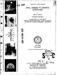 SPALL DAMAGE OF CONCRETE STRUCTURtES