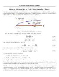 Blasius Solution: Exact Fluid Dynamics Solution for Flat Plate