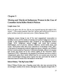 Chapter 3 Missing and Murdered Indigenous Women in the ...