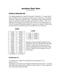 Veterinary Anesthesia Guide: Tube Selection, Breathing Bags, and Vaporizers