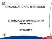 14 principles of management by henry fayol syndicate 2