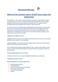 Causes & Signs of Soft Tissue Injuries: Posture, Repetition, Old Injuries, Stress