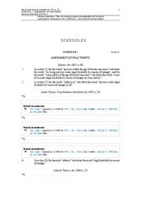 Revisions to Legal Disability & Guardianship Acts: Age of Capacity Act 1991 (Scotland)