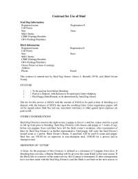 Contract for Use of Stud
