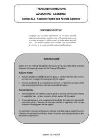 Accounting for Accounts Payable and Accrued Expenses: Recognition and Recording