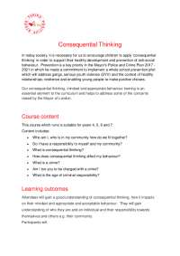 Healthy Development & Consequential Thinking to Prevent Anti-Social Behavior in Children