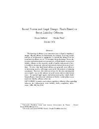 Comparing Fault-Based & Strict Liability Offenses in Law Enforcement: An Economic Analysis