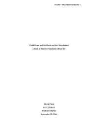 Reactive Attachment Disorder: Understanding the Psychological Consequences of Child Abuse
