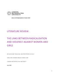 THE LINKS BETWEEN RADICALISATION AND VIOLENCE ...