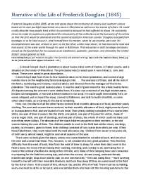 Narrative of the Life of Frederick Douglass (1845) | Study notes ...