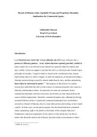 Legal Analysis of Fiduciary Duties & Profit Recovery in Trusts