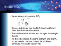 Lewis structure for nitrate, NO3
