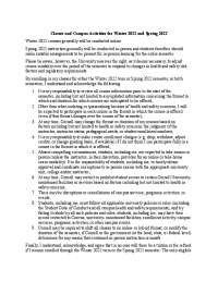 Cornell Univ. Course Modality & Student Responsibilities for Winter & Spring 2022