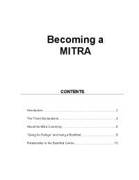 Becoming a Mitra: A Friend of the Triratna Buddhist Community