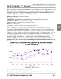 Florida Courts: Dispositions & Special Proceedings in Circuit & Family Courts (FY 2005-06)