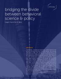 Learning from Economists & Success Stories: Bridging Behavioral Science & Policy