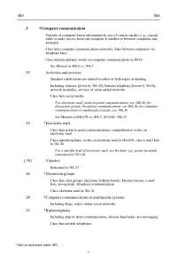 Dewey Decimal Classification: Computer Communications and Television