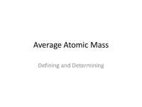 Determining Average Atomic Mass of Elements: Isotopes and Percentages