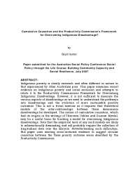 Examining the Link between Arrest and School Attendance in Indigenous Disadvantage