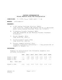 Protein determination biuret with tca