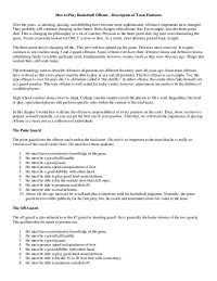 Understanding Basketball Offenses: Defining Team Positions and Responsibilities