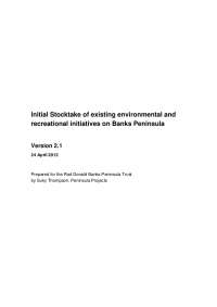 Environmental and Recreational Initiatives on Banks Peninsula: A Comprehensive Stocktake