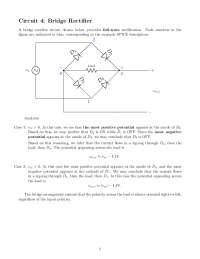 Bridge Rectifier Circuit: Full-Wave Rectification and Voltage Regulation