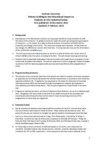 Durham University Policies to Mitigate the Educational Impact ...