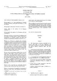 European Directive on Harmonizing Laws for Self-Employed Commercial Agents (86/653/EEC)