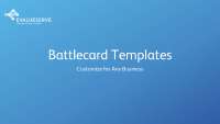 Sales Battlecard Template: Comparing Product Advantages, Weaknesses, and Differentiators