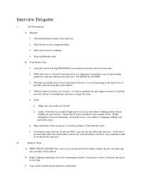 Theatre Interview Etiquette: Dressing & Conducting Yourself Professionally