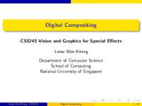 Digital Compositing