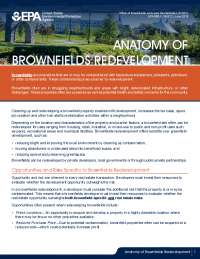Brownfields Redevelopment: Benefits, Scenarios, and Financing