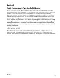 Audit Planning and Conduct: A Guide for Citywide Risk Assessment and Requested Audits
