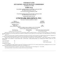 Cinemark Holdings' Financial Notes: Secured Notes, Dividends & More