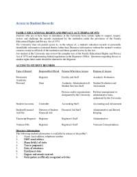 FERPA at DMU: Student Records Access & Release