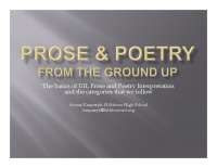 Introduction to PROSE & POETRY.pptx