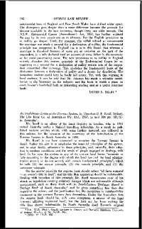 Comparative Analysis of Matrimonial Laws and the Torrens System: English Divergences