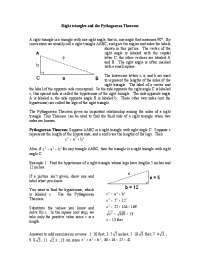 Understanding Right Triangles and the Pythagorean Theorem