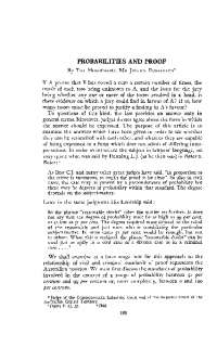 Probability and Proof in Civil Cases: The Role of the Jury