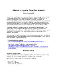 Interpreting Arterial Blood Gases: A Step-Wise Approach to Acid-Base Status