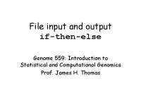 Python File Input and Output with if-then-else Statements